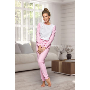 Adult Pink Cotton Long Pyjamas