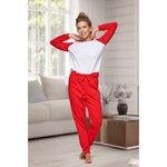Adult Red Cotton Long Pyjamas