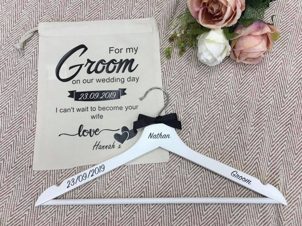 Groom Canvas Bag and Hanger